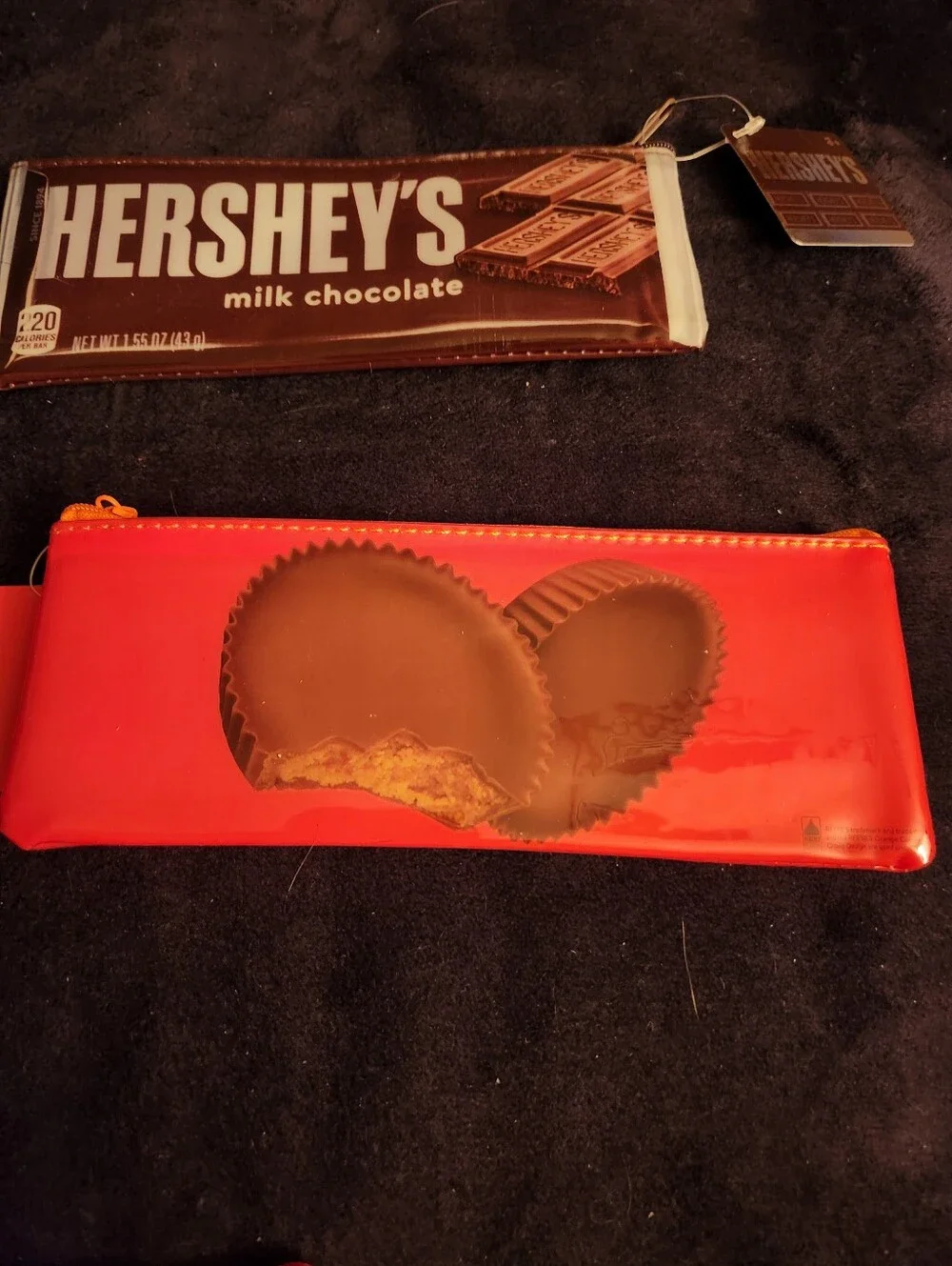 Hersheys Pencil Makeup Pouch Bag Set Of 3 Twizzlers Reeses Hershey Bar NWT